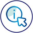 6F media information finder 250px icon with transparent background.
