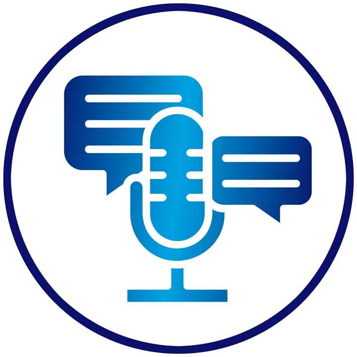 6F Media Podcast Production and Promotion icon graphic