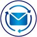 6F Media Lifecycle and Email  icon graphic